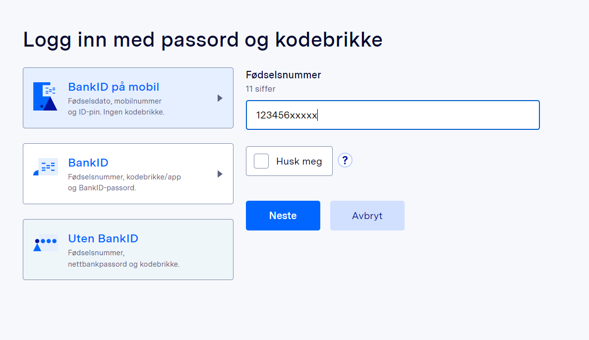 Hjelp Til Innlogging Med "Uten BankID" - Sparebanken Møre